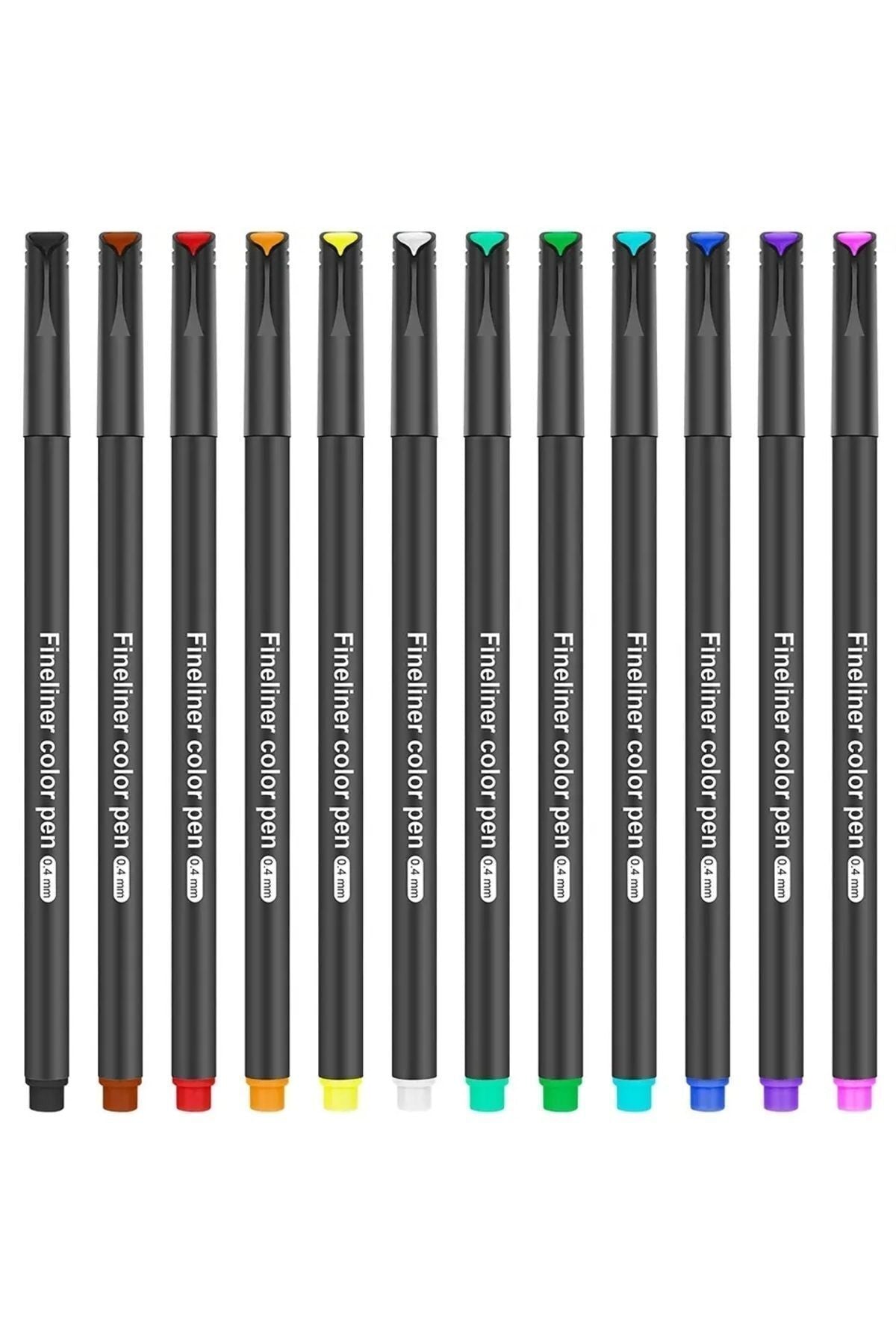 Luvary™- Fineliner 0.4 Mm Ince Uçlu Yazı Ve Çizim Kalemi 12 Renk