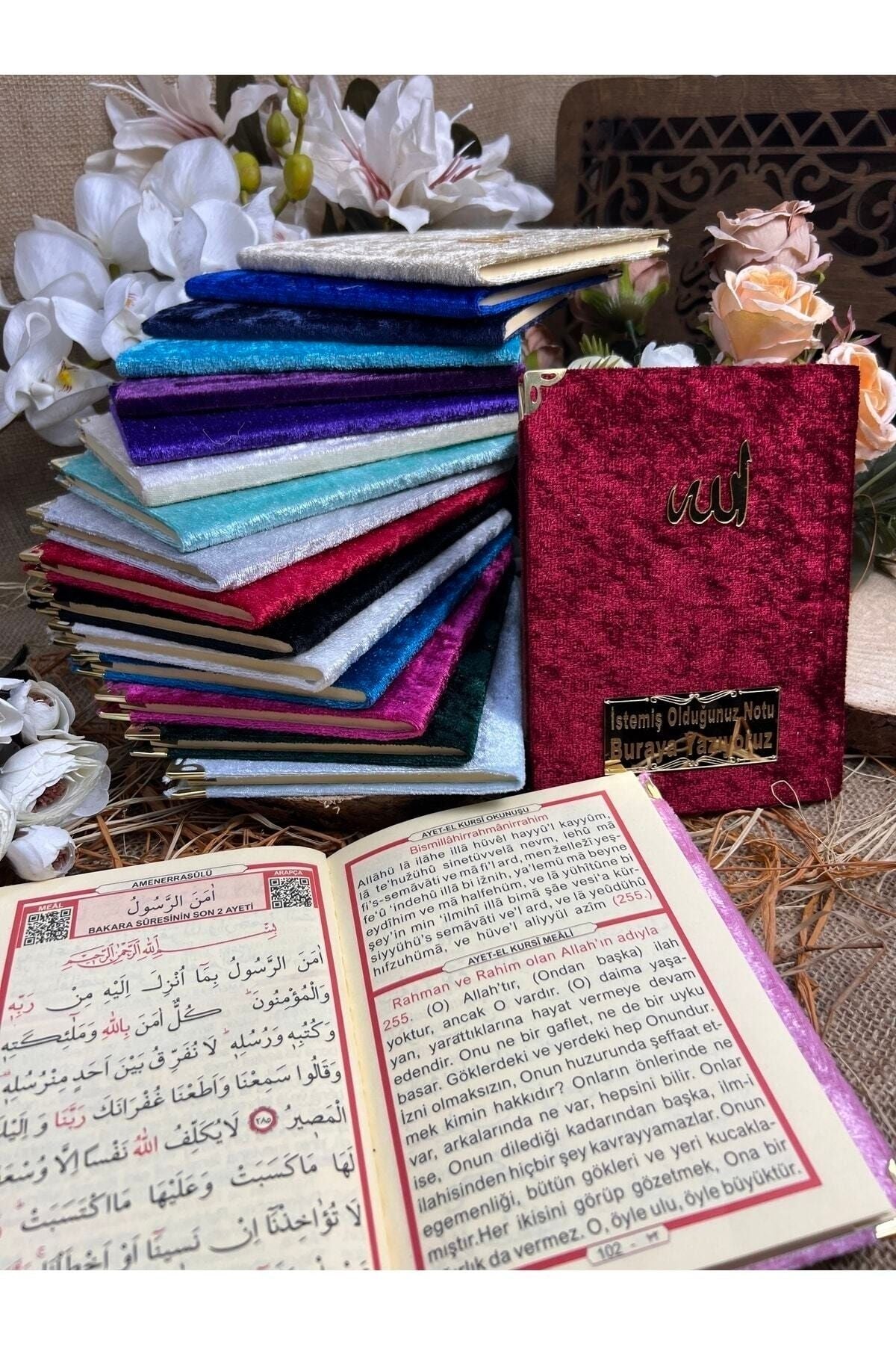 6 Adet Kadife Hediyelik Çeyizlik Kutulu Tesbih Ve Yasin Seti