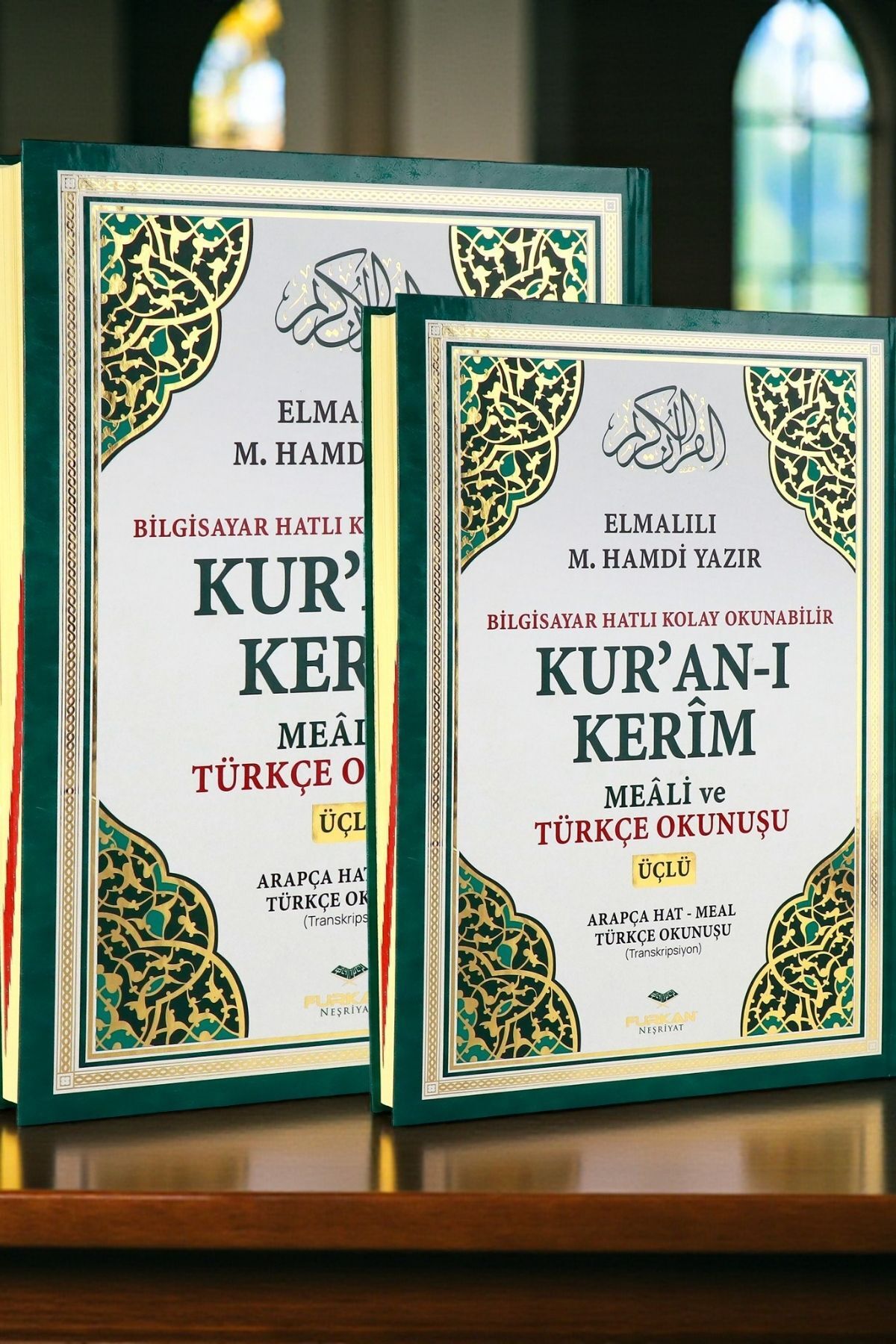 Rahle Boy Bilgisayar Hatlı Kuran-ı Kerim Yüce Meâli ve Okunuşu - Yeşil