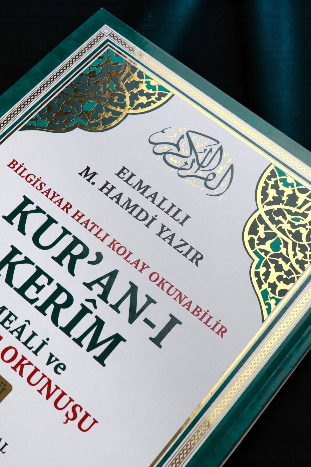 Rahle Boy Bilgisayar Hatlı Kuran-ı Kerim Yüce Meâli ve Okunuşu - Yeşil