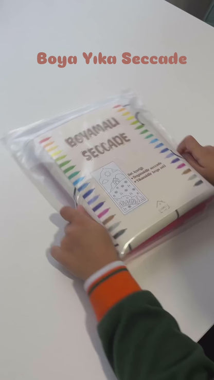 Boyamalı Seccade Yıkanabilir Silinebilir